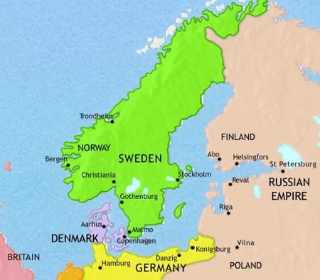 Scandanavia map